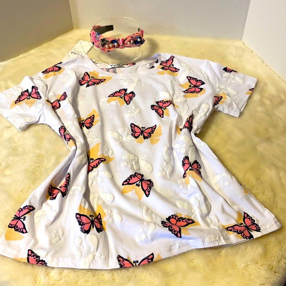 YUNA shirt and headband